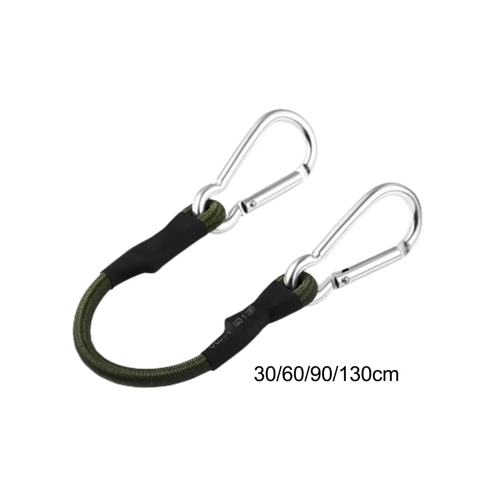 Bungee Cords with Carabiner Hooks Durable Ties for Caravans Transporting Bikes