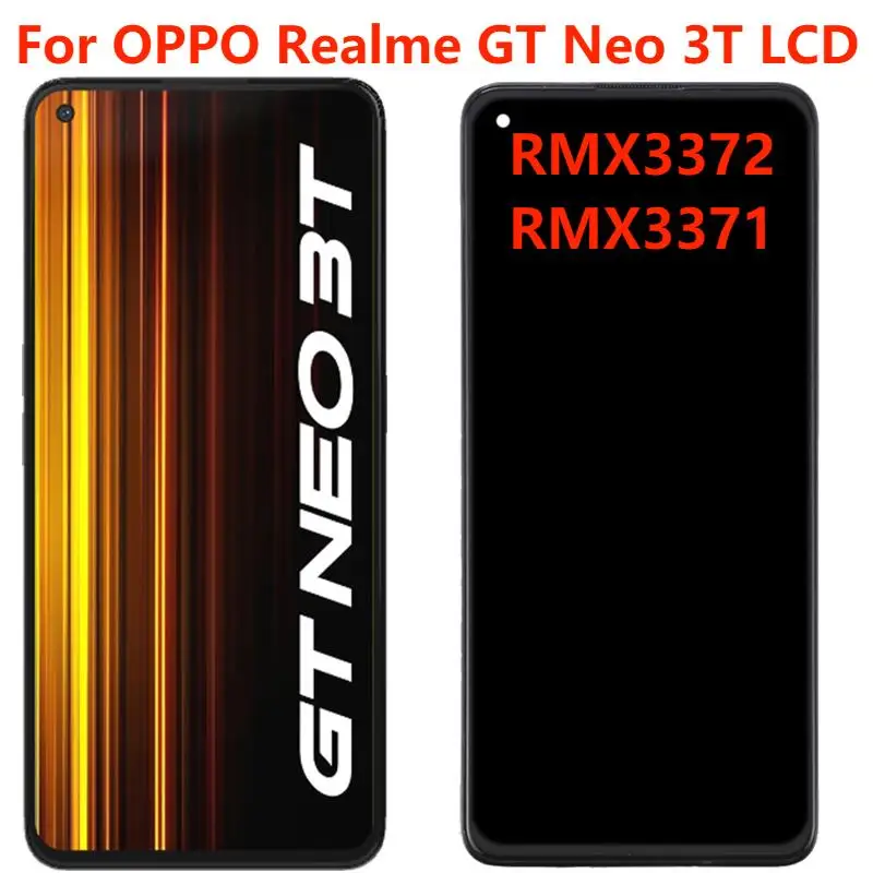 

6.62" Original TFT For OPPO Realme GT NEO 3T RMX3372 LCD Display With Frame Touch Panel Screen Digitizer Assembly Replacement