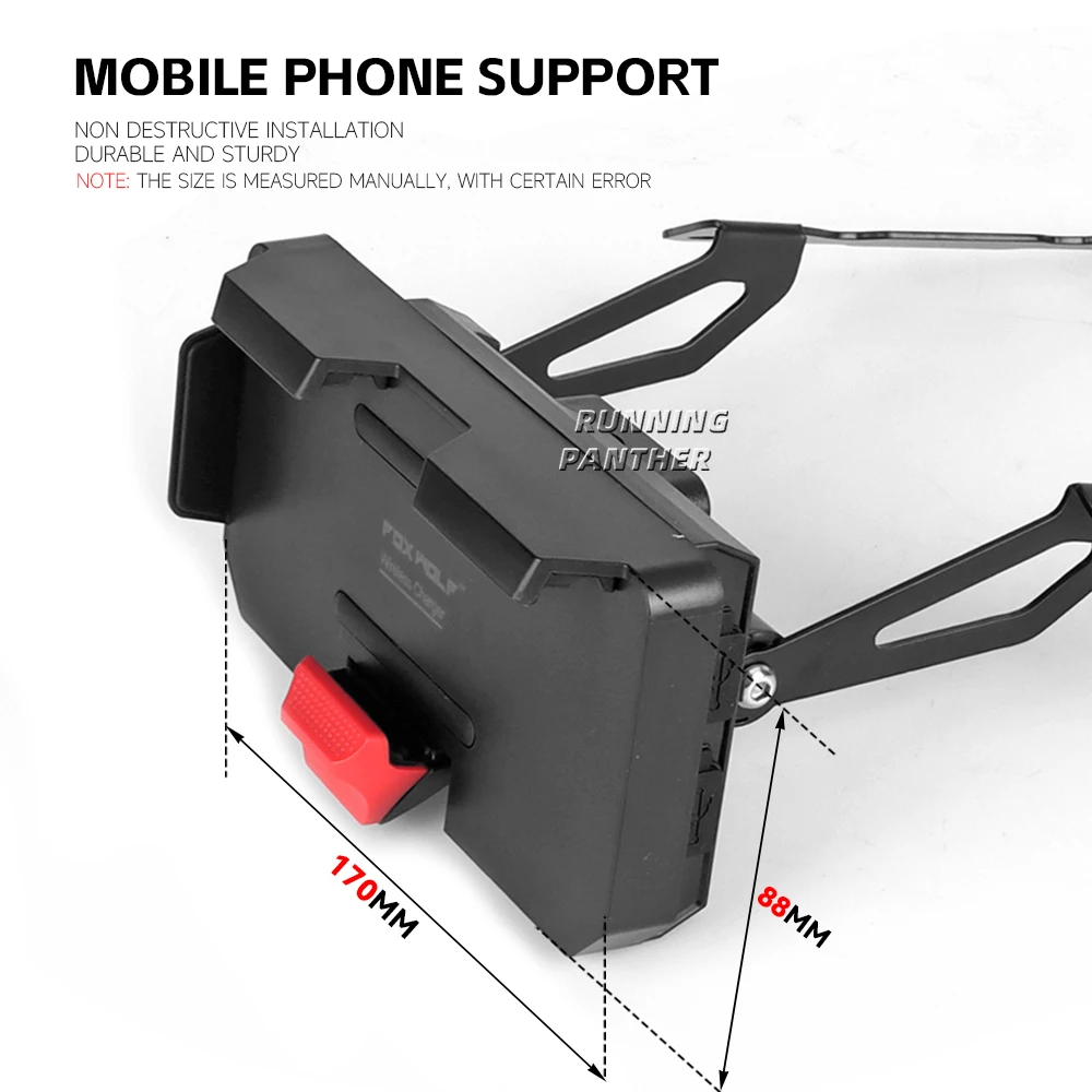 12/22MM dla Honda XL750 Transalp 2023 2024 XL 750 akcesoria motocyklowe stojak na telefon płyta montażowa nawigacyjne GPS