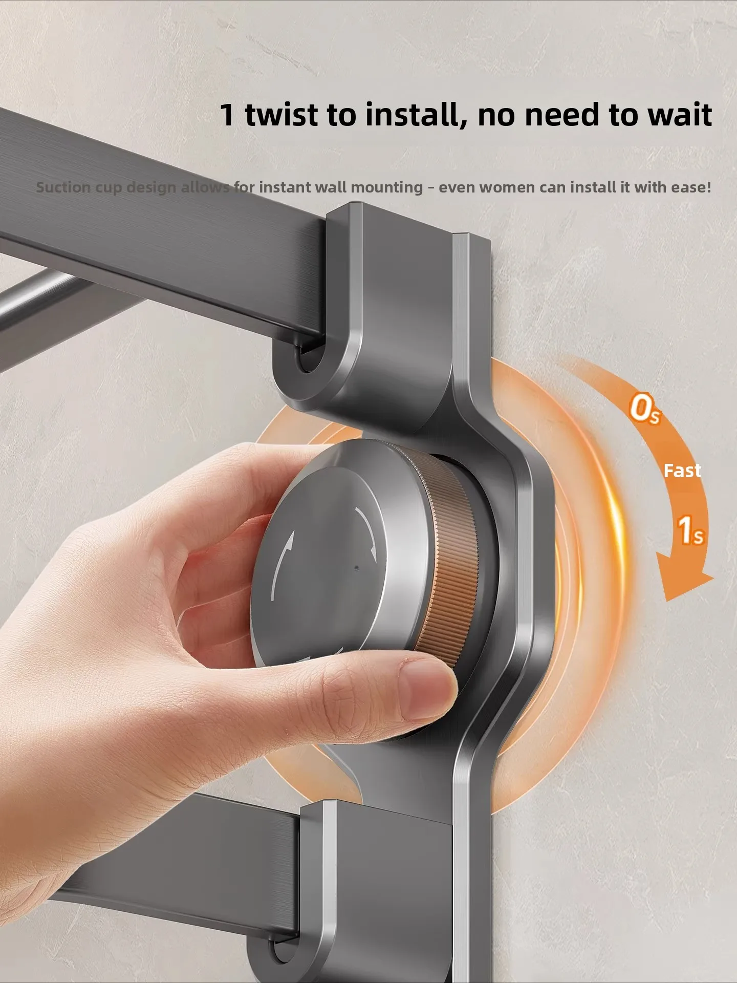 Suction Cup Towel Rack Toilet Bathroom Rack Bath Room Storage Rack