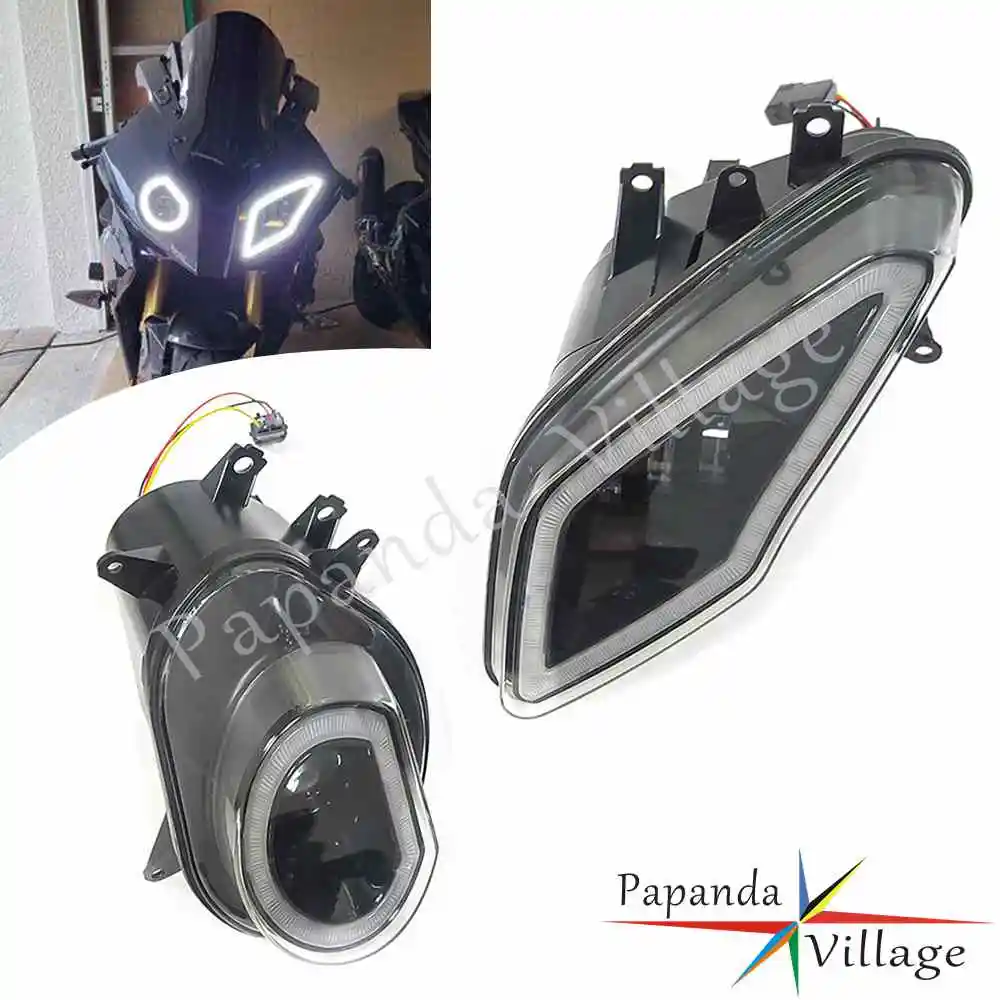 

12 В Plug Play светодиодные фары для BMW S1000RR 1000 RR мотоциклетные DRL фары дальнего ближнего света передние фары аксессуары для ламп 2009-14