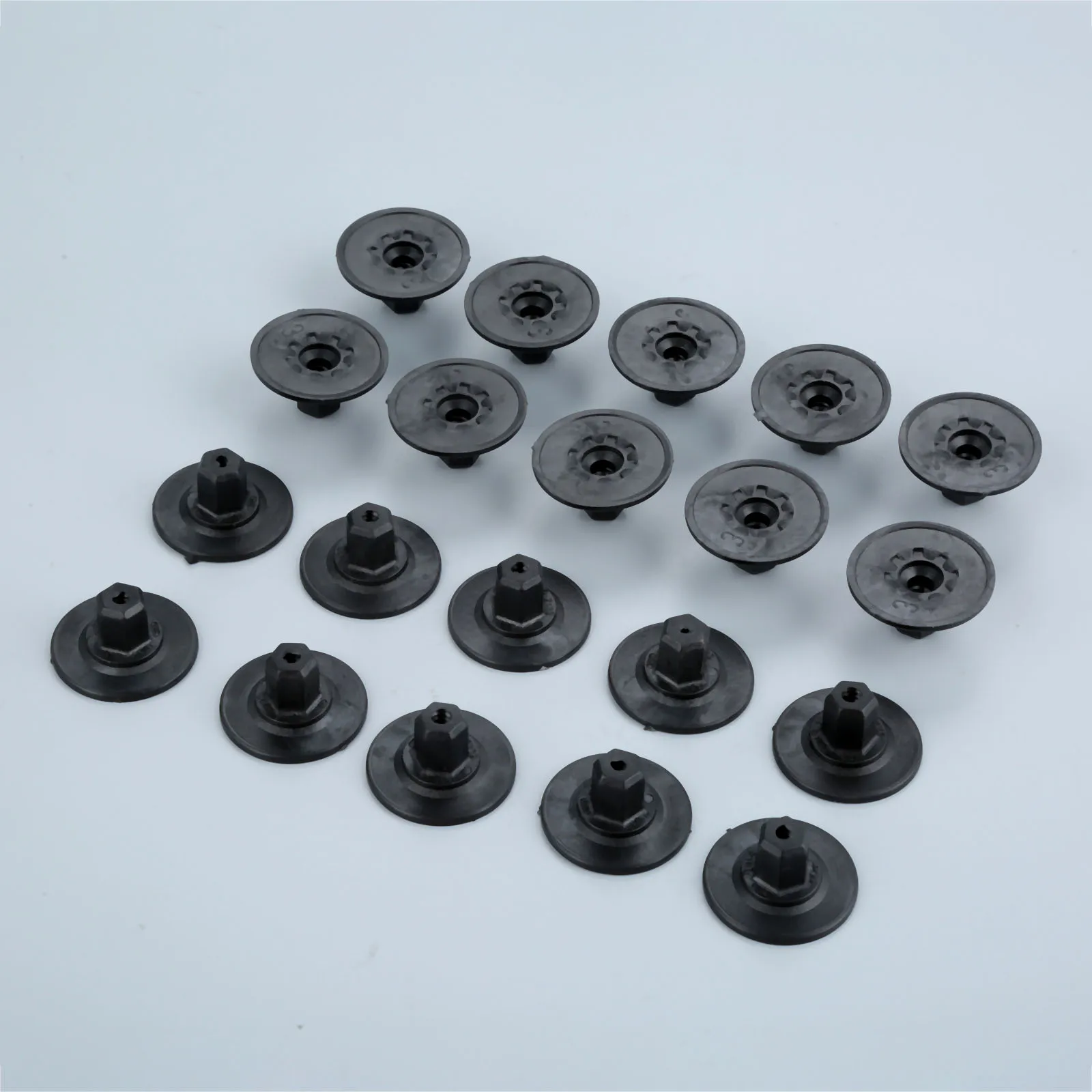 20Pcs Auto Self Tapping Screws Seat Nut Cap for Audi Plastic Self Tapping Screw Holder Cushion fastener Car Accessories