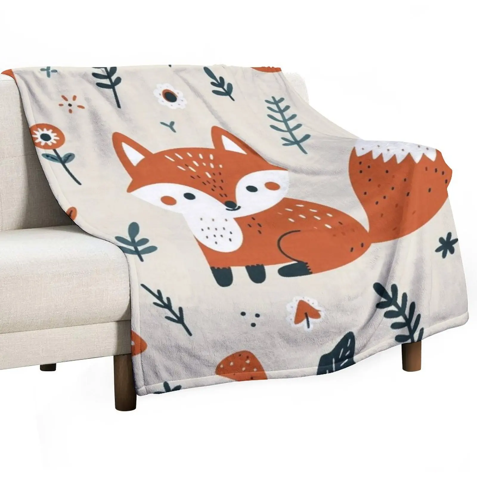 Fox Woodland Wonders Throw Blanket Soft Beds decorative Sofa Extra Large Throw Polar Blankets Sofas Of Decoration Blankets