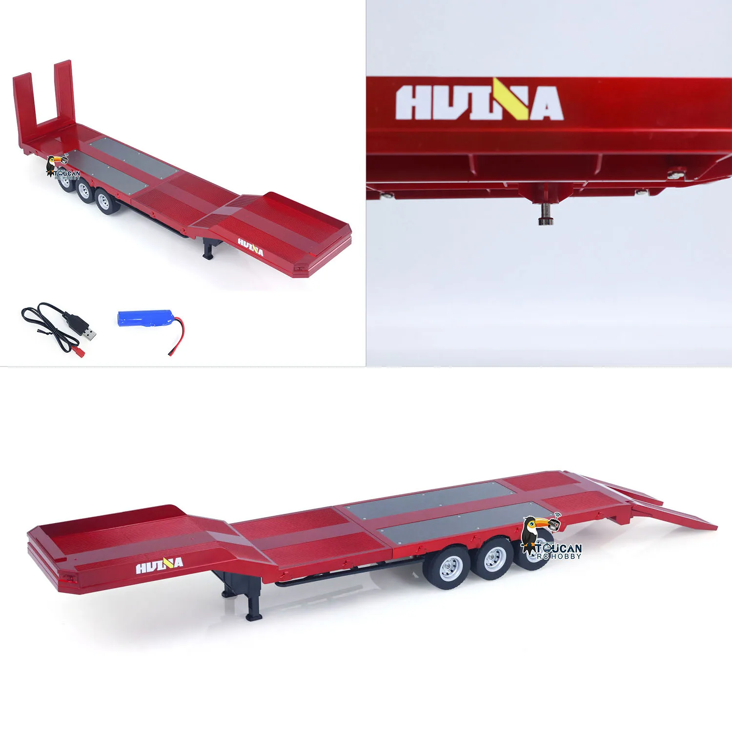 

1/18 Huina 1502, радиоуправляемый прицеп, платформа, полуприцеп для 1:18 770s, радиоуправляемый тягач, грузовик с дистанционным управлением, игрушечная модель, подарки