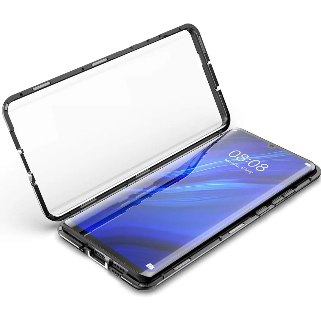 Nowe etui na telefon Samsung A56 z dwustronnym szkłem, A55 Magneto, A36 Metalowe Magnetyczne Etui Ochronne Pełne Pokrycie, Anty-podgląd — zdjęcie produktu 4