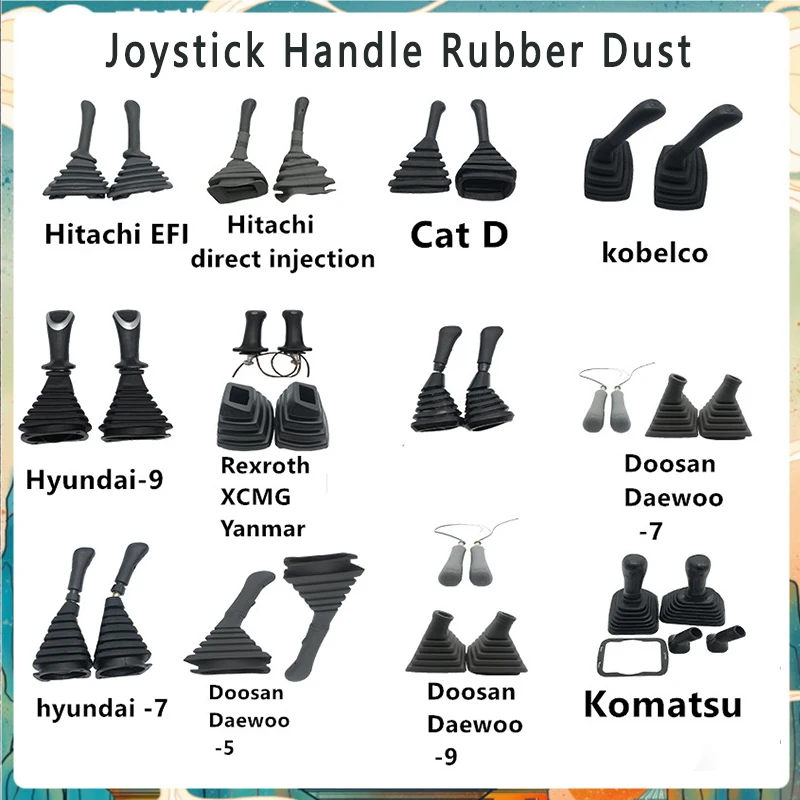 

Joystick Handle Rubber Dust Cover Accessories For Excavator For Hitachi For Doosan Daewoo For Kobelco For Sany For Komatsu