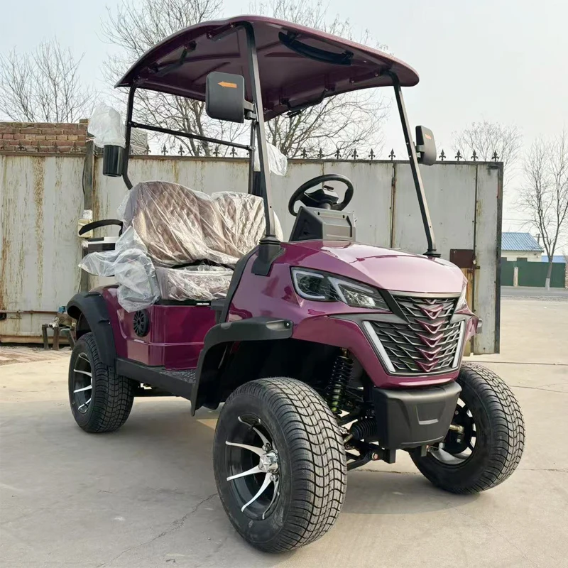

China Manufacturers Lithium Battery Powered Golf Buggy Beach Resort Club Car 6 Seats 48V Lithium Battery Electric Golf Cart