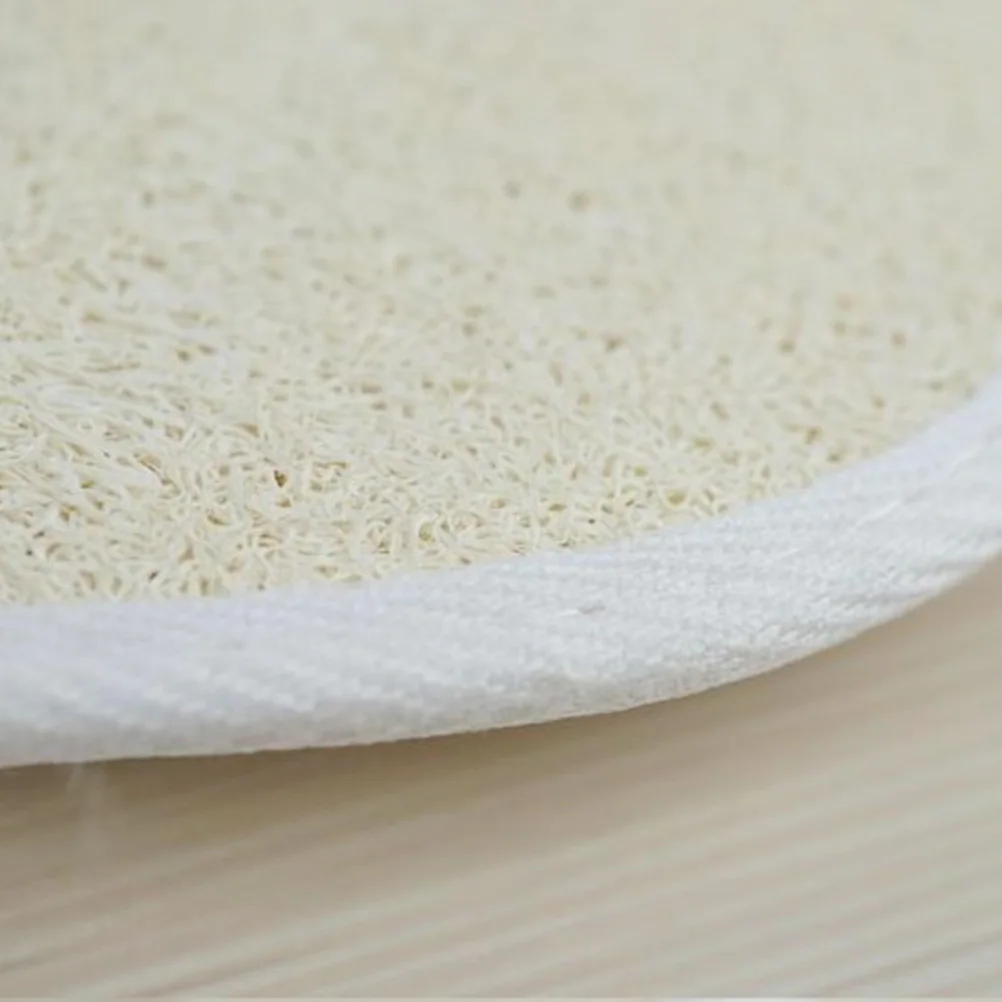 

3Pcs Natural Loofah Sponge Pads Exfoliating with Elastic Strap Bath Cleaning Scrubber for Smooth Skin