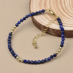 Men's Bracelet Black Spinel Lapis Hematite and Brass Beads Bracelet for Men's Valentine's Day Gift Suitable for Men's daily wear