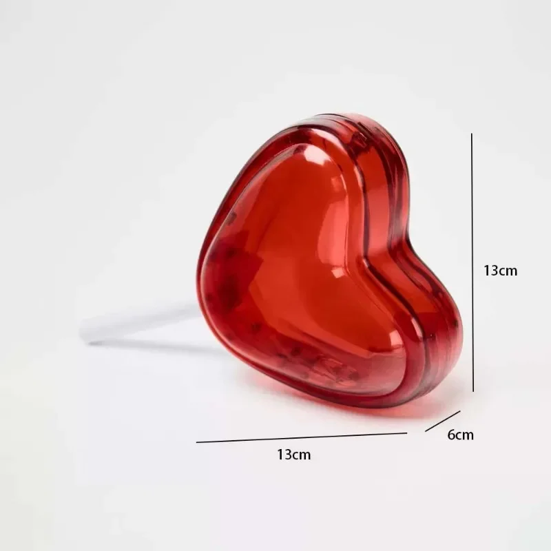 Heart-shaped Lollipop Acrylic Evening Bag Fashionable Clutch Purse for Women Party Unique Prom Party Valentine's Day Gift
