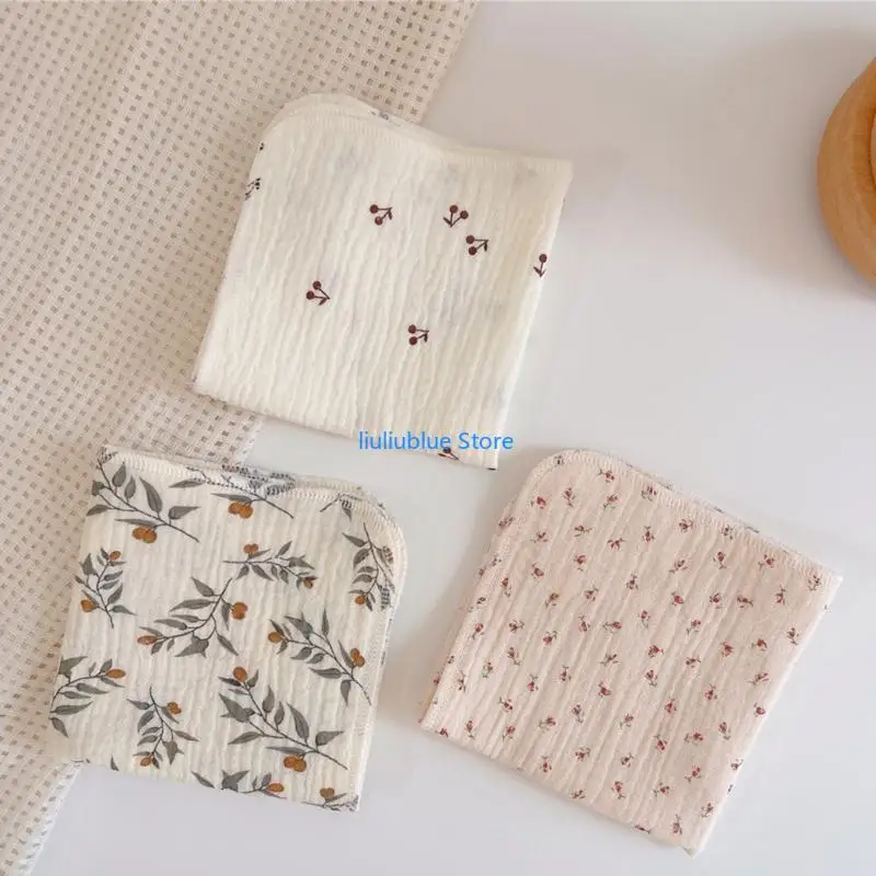 منشفة أطفال مربعة الشكل لحديثي الولادة مرايل للبنات والأولاد مقاس 10 بوصة × 10 بوصة ملابس تجشؤ ناعمة ماصة قماش غسيل للأطفال 62CF #4