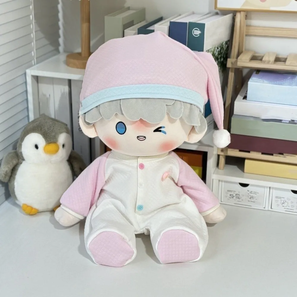 

Jumpsuit 40cm Cotton Doll Clothes Sitting Posture Replacement Plush Doll Clothes Clown Hat Cute No Attribute Doll Clothes