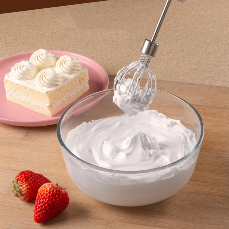 3-In-1 Wireless Electric Whisk Handheld Charging Butter Egg White Baking Tools Household Garlic Minced Meat Mixer