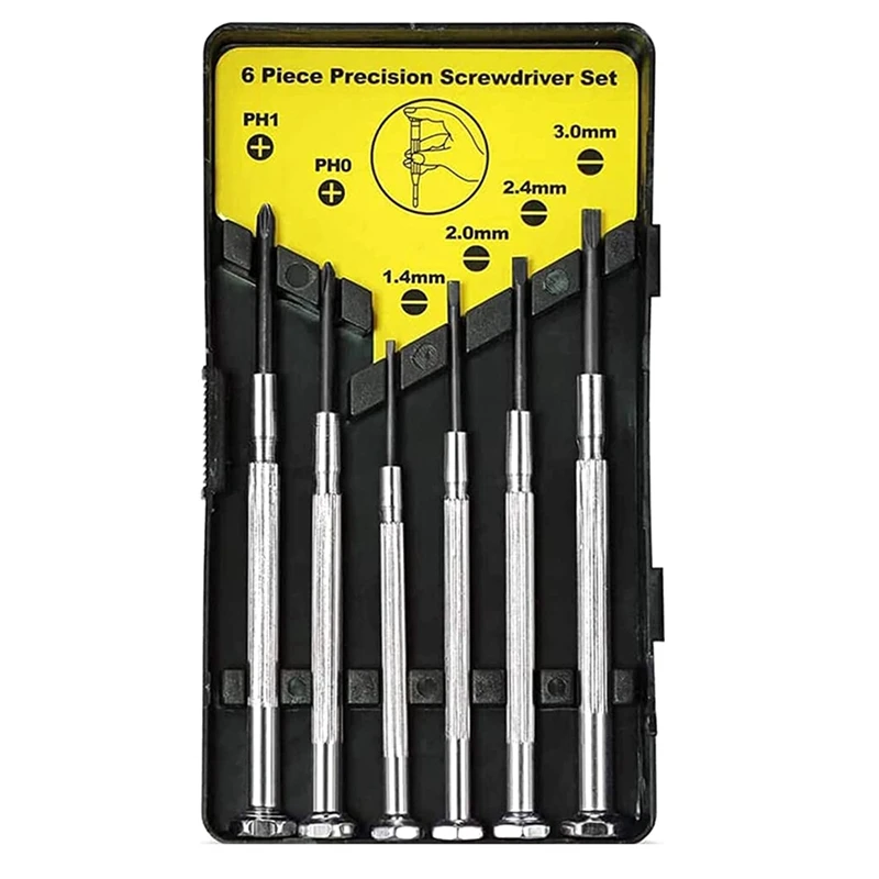 

10PCS Mini Screwdriver Set Precision Power Screwdriver Kit For Jewelry Repair, Watch Repair. With 6 Different Size