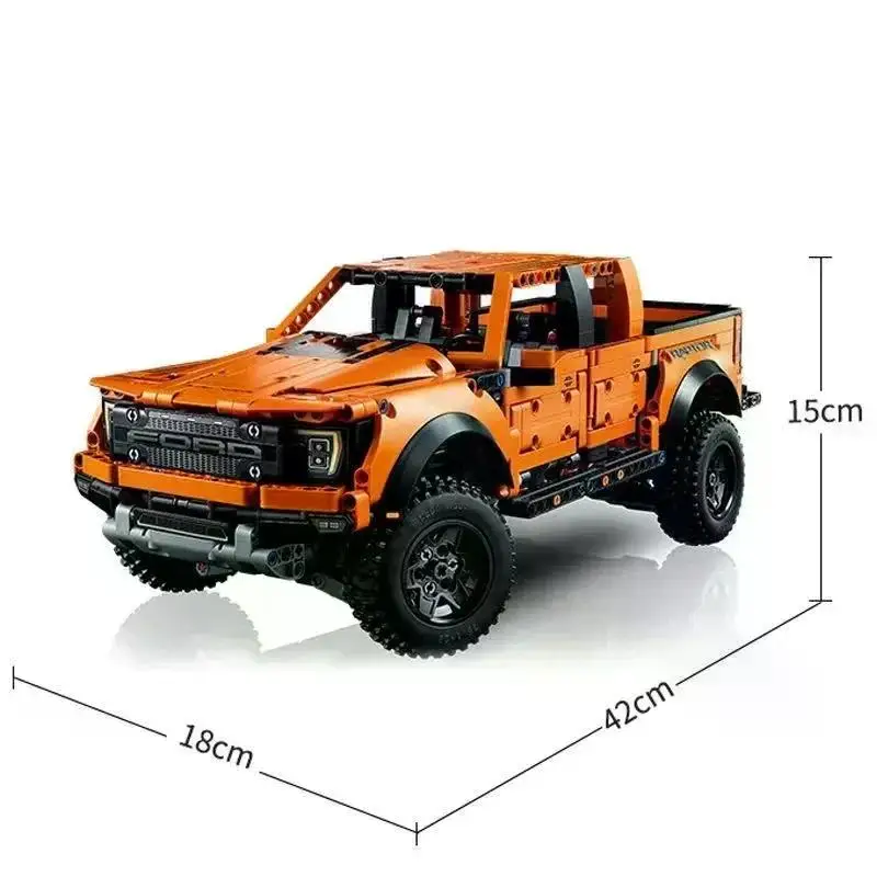 Décennie s de construction de voiture tout-terrain Raptor F-150 1:10 technique 1379 514 up véhicule assembler des briques jouets cadeaux pour garçon enfants 42126 pièces