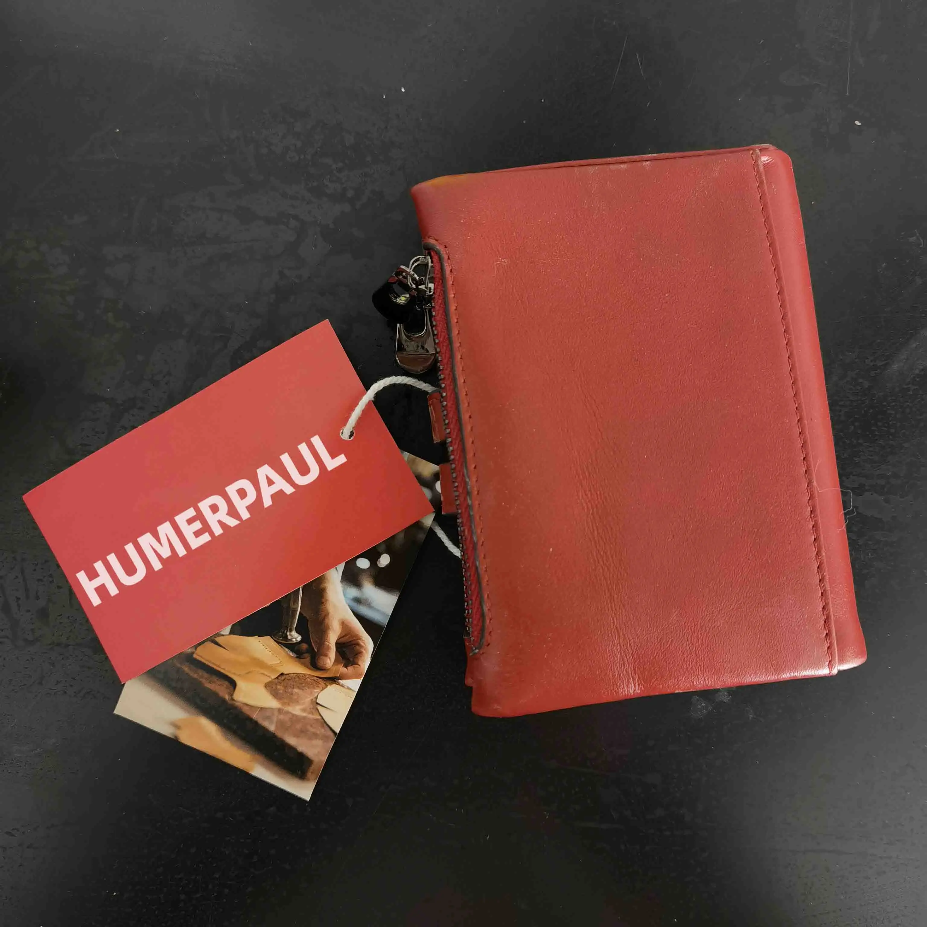 HUMERPAUL RFID Blocking Wallet Bi-fold Credit Card Holder Luxury Mens Wallet with Multi-Function Card Holder Cowhide Purse