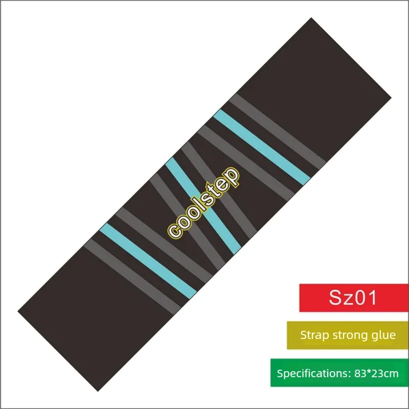 Waterproof Breathable Skateboard Grip Tape Wear‑Resistant Fine Grit Sandpaper Sticker for Double Kick Skateboard Longboard Danci