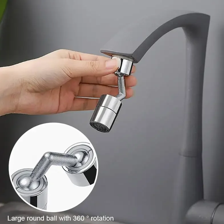 Universal Splash Faucet Spray Head 360 Rotating Tap Filter Water Bubbler Faucet Extender Aerator Kitchen Bathroom Faucet Nozzle