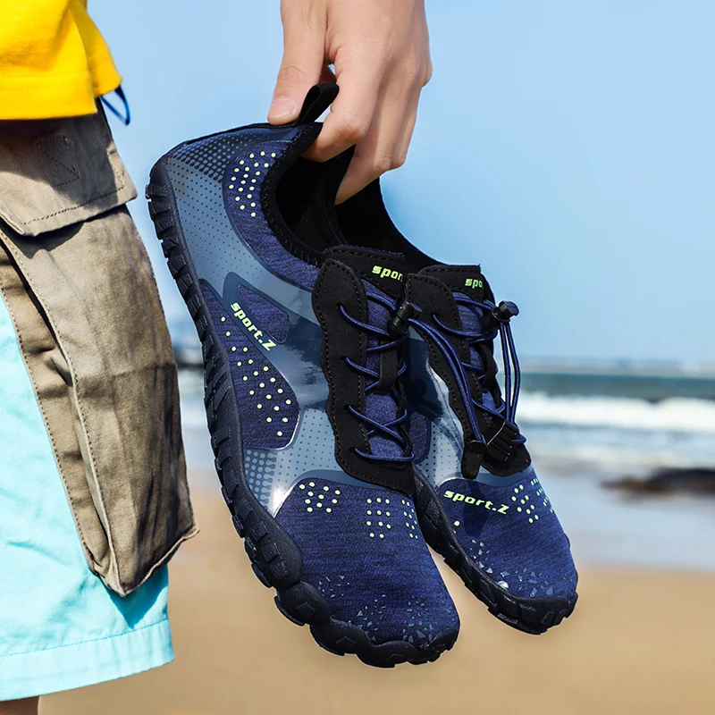 Outdoor beach wading shoes Wear-resistant non-slip five-finger swimming shoes Breathable hiking shoes