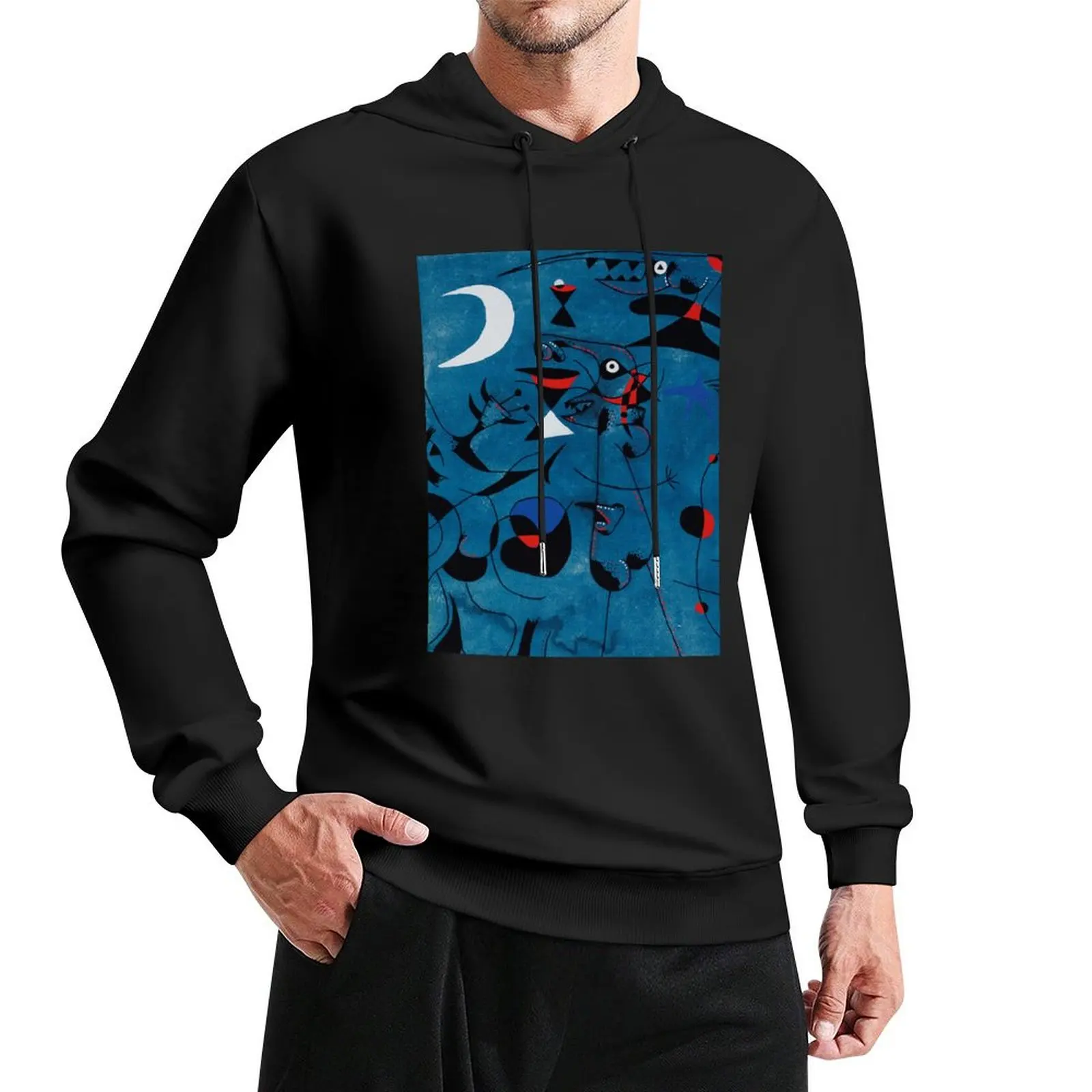 Joan Miro Constellation Print Pullover Hoodie men's sweat-shirt set japanese style designer hoodies