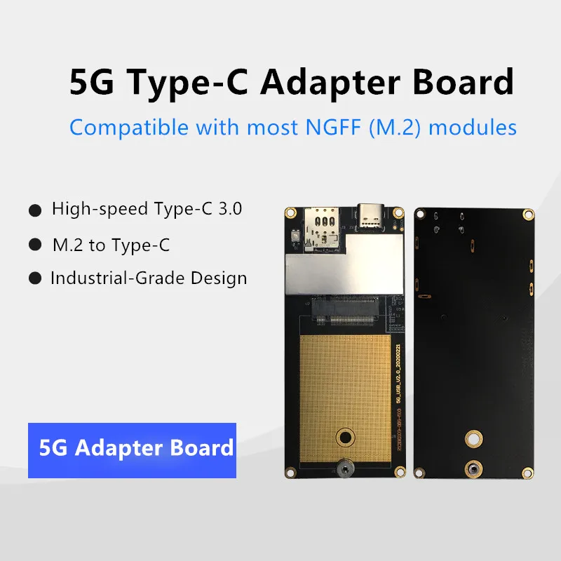 Type-C 3.0 to USB adapter board with Antenna For Quectel RM510Q-GL RM502Q-GL RM502Q-AE RM500Q-GL RM500Q-AE 5G Modem