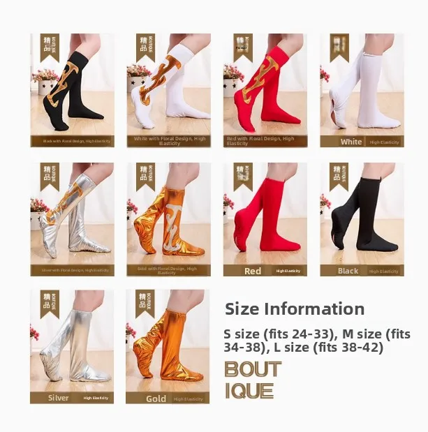 Dance oe Coperture Square Dance Sos Stivali da ballo da donna per uomo Performance Copristivali rossi per adulti Coperture Oe mongole