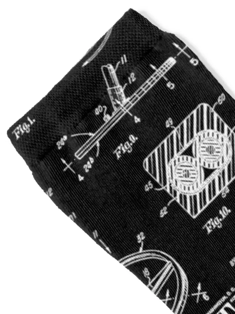 Metal Detecting Detectorist Vintage Detector Patent Print Socks luxury Lots Socks Male Women's