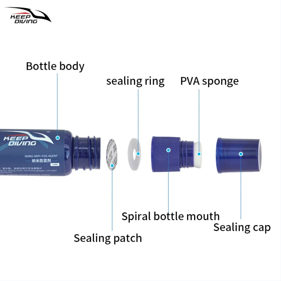 (Пустая бутылка, нужно использовать с водой) 1 шт. твердотельный противотуманный агент для очков для плавания маски для дайвинга антизапотевающий очиститель