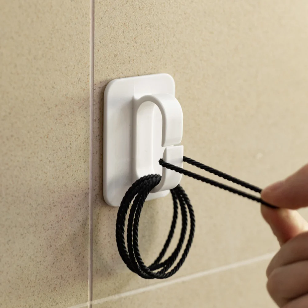 4 Pcs Ring Opening Hook Multi-functional Hooks Bathroom Wall Outdoor Adhesive Towel Racks Sticky Key for Heavy Removable Holder