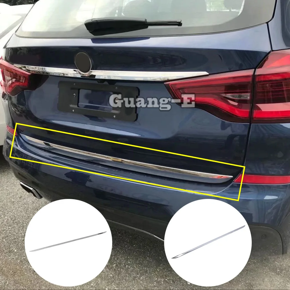 

Car Rear Bumper Trim Trunk Plate Lamp Frame Threshold Pedal Panel For BMW X3 XDrive 25i 28i 30i 2018 2019 2020 2021 2022 2023