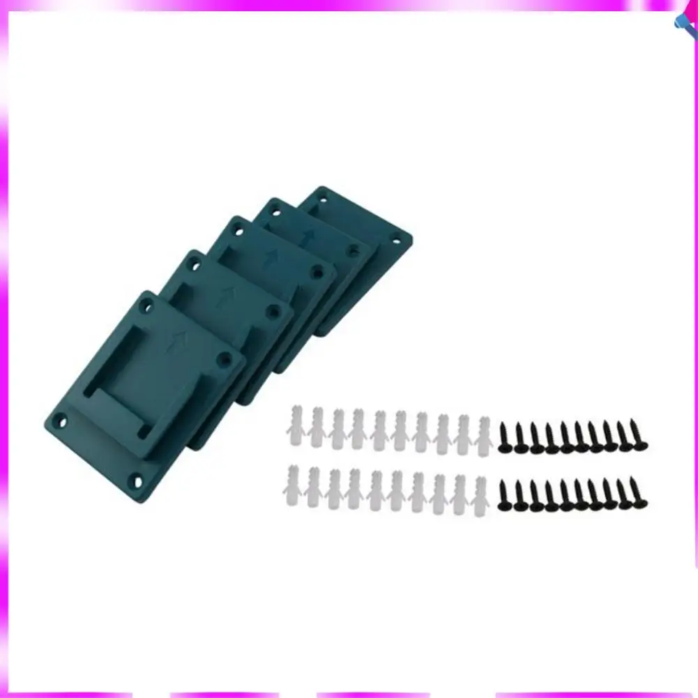 N96R Wall Mount Electric Power Tool Holder Bracket Kit For / 18V Lithium Battery Machine Storage Rack Kit Slots Stand
