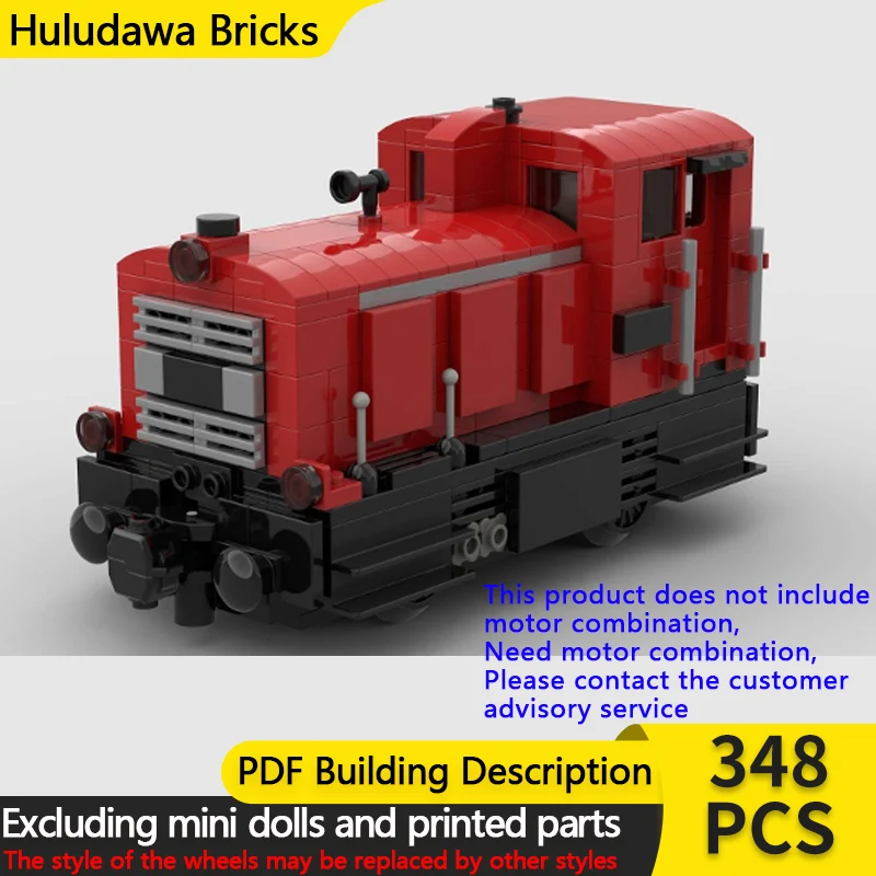 

City Car Model MOC Building Bricks Railway 2060 Diesel Locomotive Modular Technology Children Holiday Gifts Assemble Toys Suit