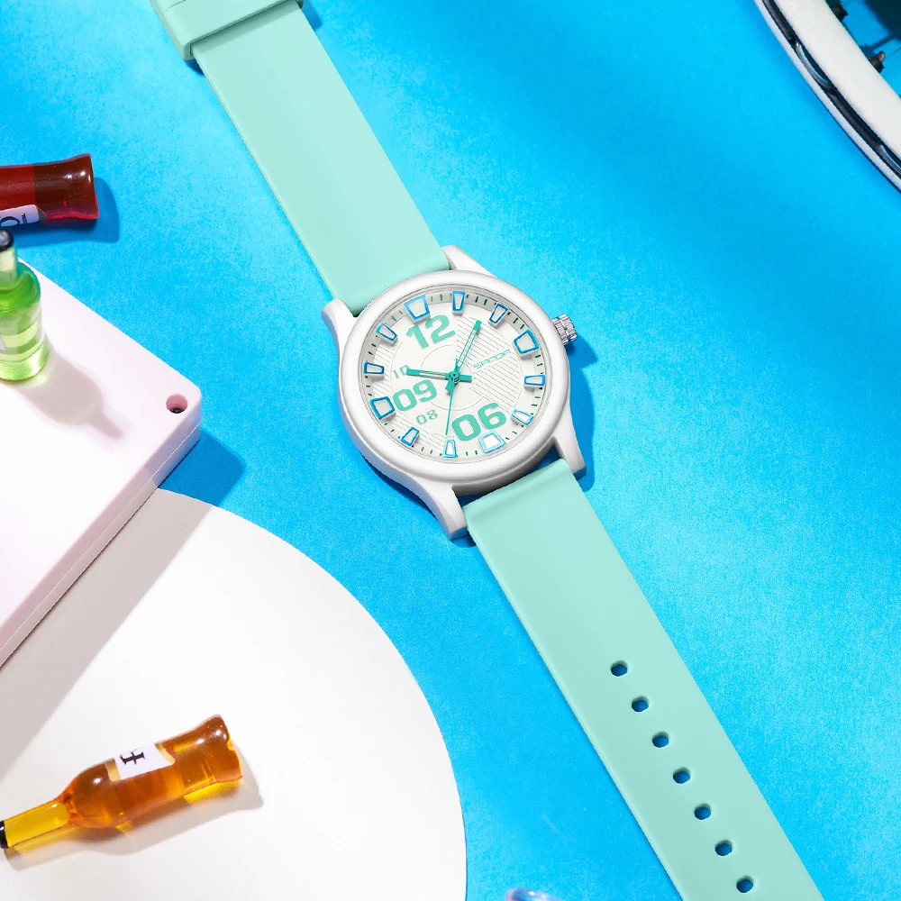 Fashion women\'s watches, simple casual Soft silicone strap lady watches waterproof, nurse watches for woman, ladies wristwatch