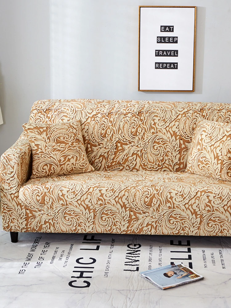 The New Four Seasons Printed Sofa Suit Single Double Combination Sofa Set Elastic Full -inclusive Sofa Anti -slide Cover