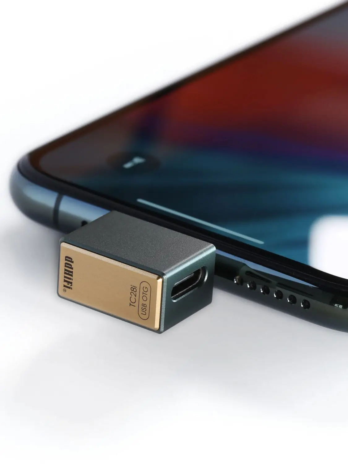 Dd ddhifi tc28i light-ning macho para typec fêmea otg adaptador para aplicar fones de ouvido usbc/decodificação cabos/decodificadores em dispositivos ios