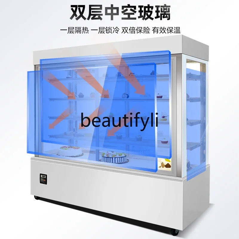 Cake Display Cabinet Vertical West Point Cabinet Commercial Dessert Fruit Air-cooled Fresh Display Cabinet