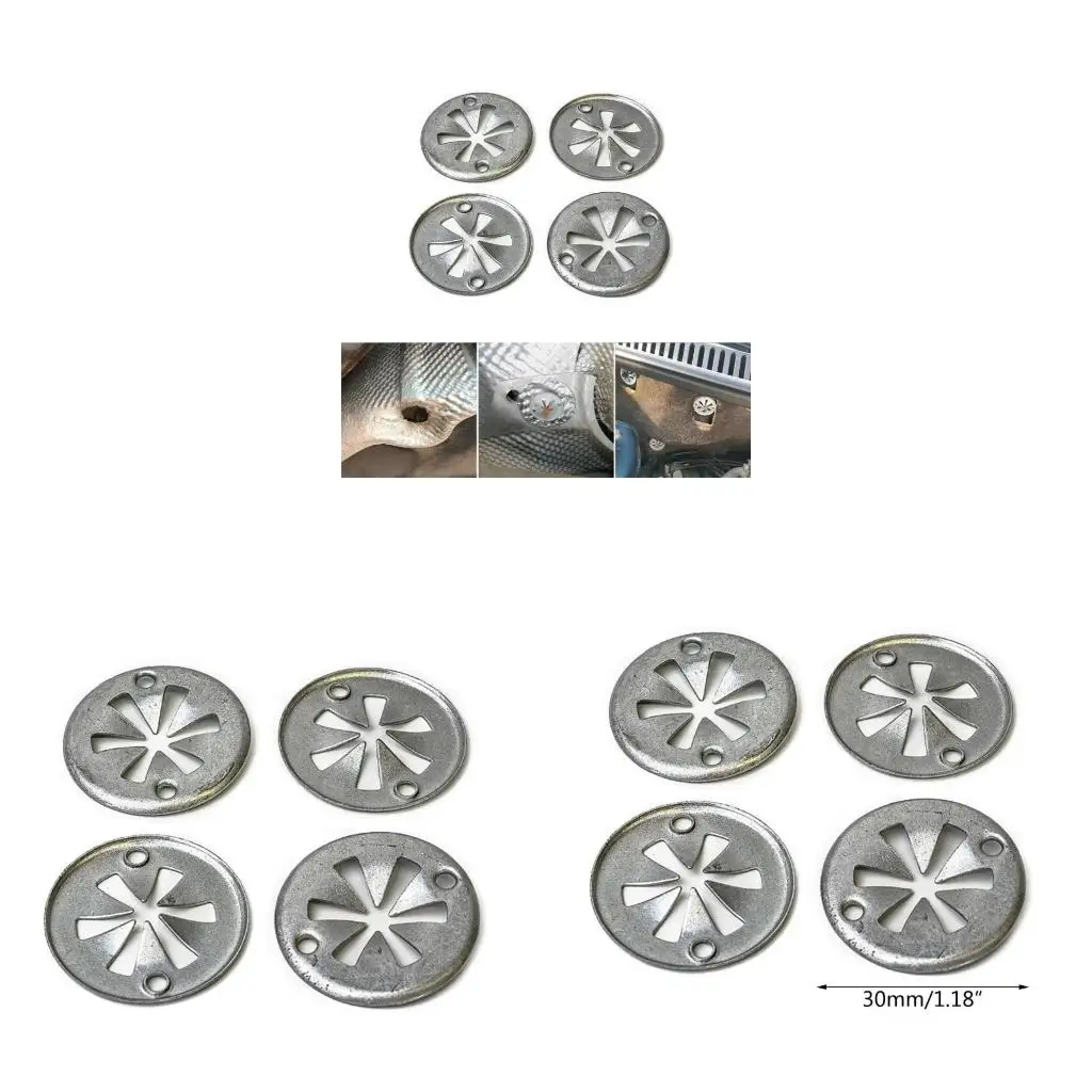  Metal Car Hood Bonnets Under Engine Insulation Cover 30mm Locking Star Washers