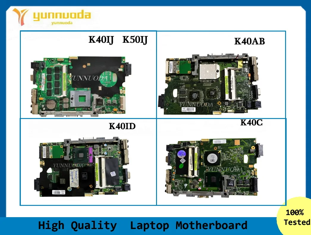 K40C For ASUS K40C K40ID K40IJ K50IJ K40AB Laptop Motherboard  100% tested