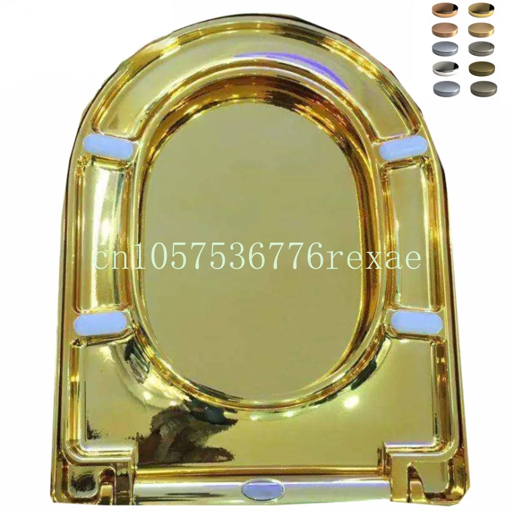 

For Squatting Pan Water Closet Flap WC Bathroom Toilet Cover Universal Durablast Seat Gold Cushion Platinum U Seat