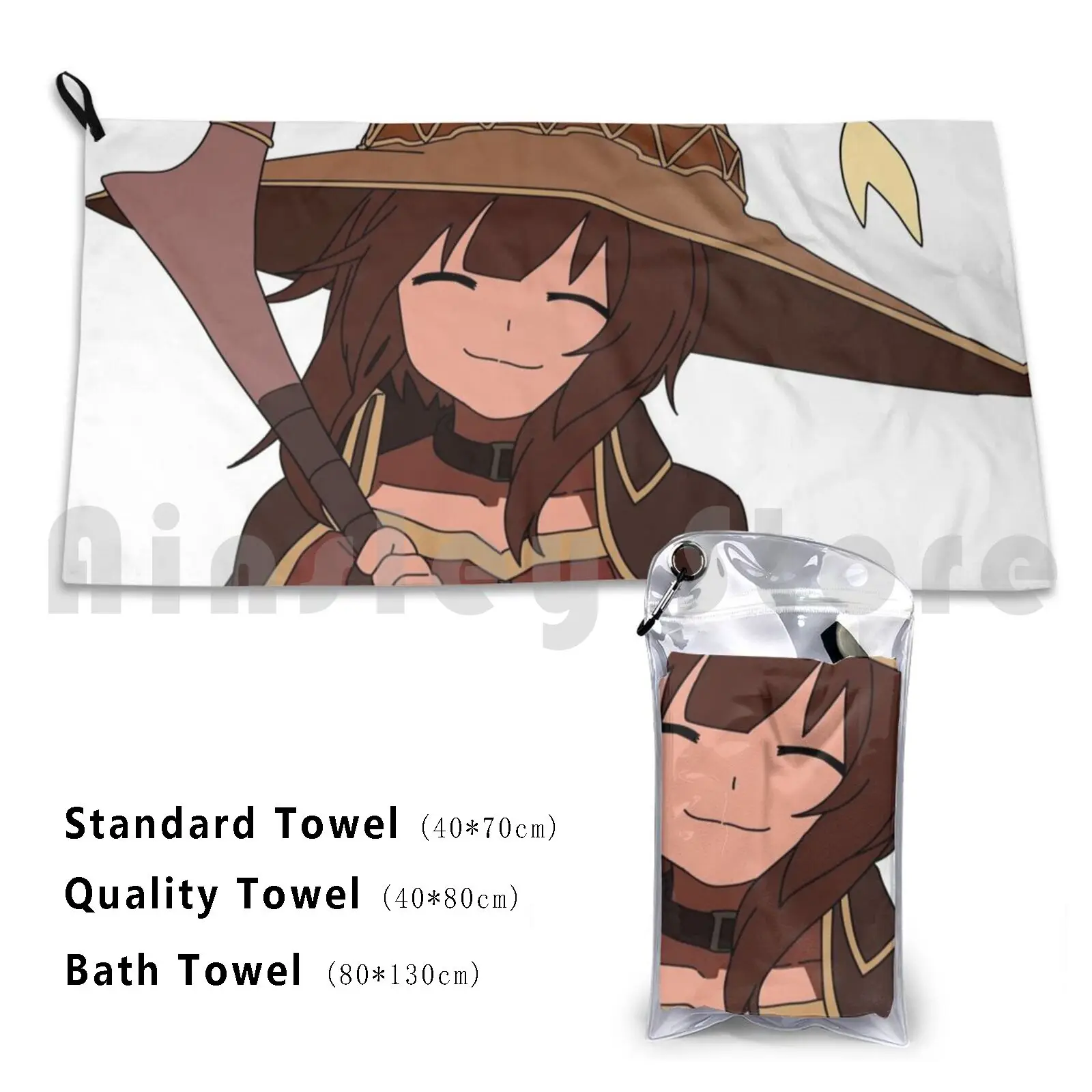 Megumin Custom Towel Bath Towel Anime Hunter X Hunter Hunter Hunter Graphic Design Cute Little Boy Gon