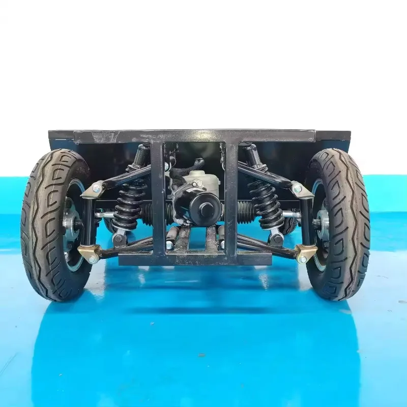 Steering Suspension Chassis with EV Rear Gearbox Differential Motor Set for  Cars