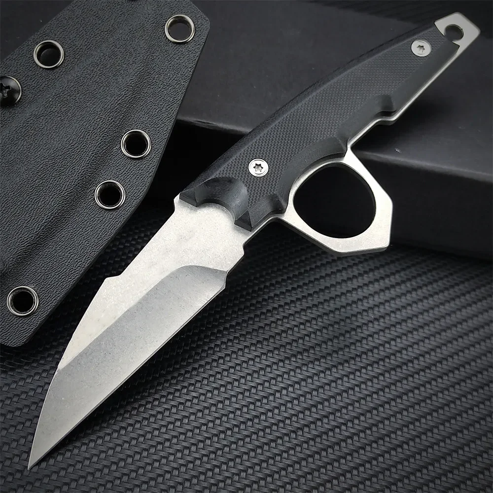 

Portable Hunting Survival Fixed Knife 7Cr13Mov Balde G10 Handle Tactical Military Knives Combat Tool with K Sheath for Gifts