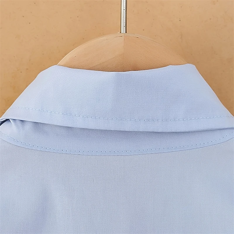 1-6 Jahre alt Modische Kinder Hemdkleid Baby Mädchen Einfache Kleidung Einfarbig Kind Weiche Kleider Neugeborene Kleinkinder Kostüm – Detail 6
