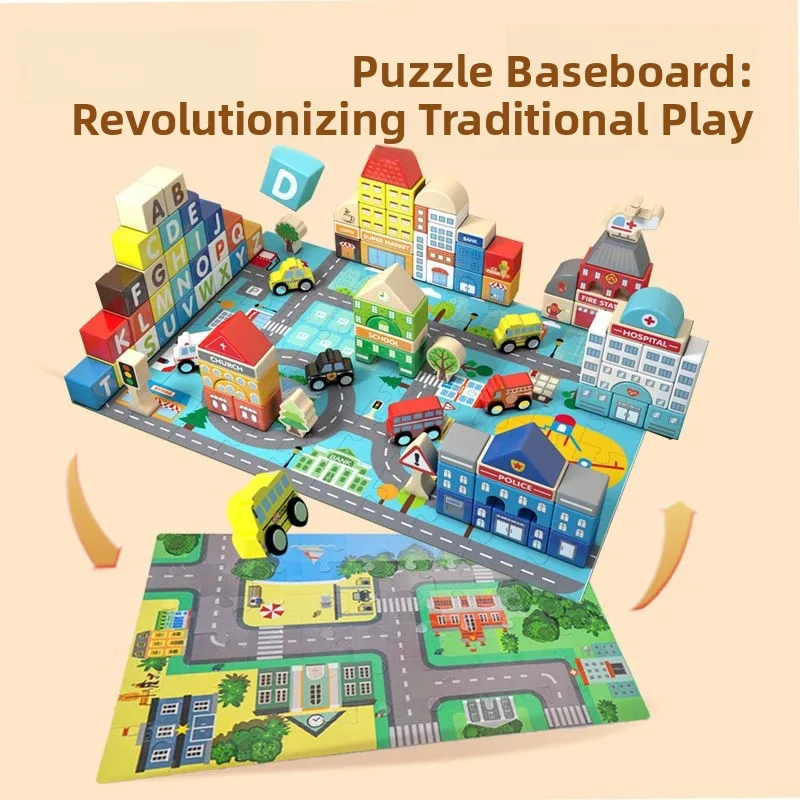 huitang-scene-de-rue-batiment-blos-grand-anulaire-80-pieces-60-puzzles-assemblage-ex-jouet-pour-enfants-a-partir-de-3-ans