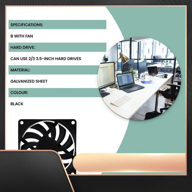 

3,5-дюймовый кронштейн для жесткого диска, 3-слойный держатель, корпус для настольного компьютера, кронштейн для расширения жесткого диска-N34R