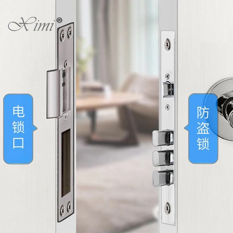 Long panel Electric Strike lock electronic door lock Fail secure or Fail safe 800KG holding force lock tongue