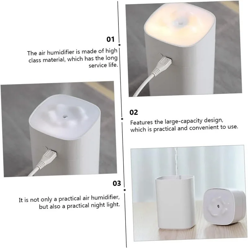 350ml Humidifier Smart Humidifier with Timer & Auto Shut-Off USB Humidifier Portable Air Humidifier Ideal for Home/Office/Travel