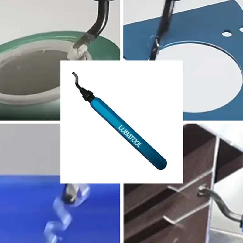 LUBATOOL เครื่องมือขัด 11 ใบมีดเหล็ก HSS, 360 องศาหัวหมุนเครื่องมือขัดสําหรับโลหะเรซิ่นพลาสติก 3D การพิมพ์ไม้