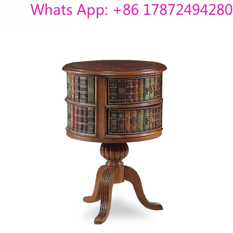 Home British Style Windsor Castle Series Books, Rounded Corners, European-style Rounded Corners, Solid Wood Coffee