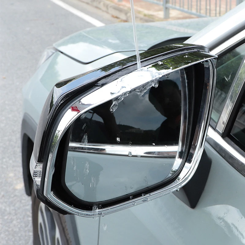 

For Toyota Highlander XU70 2020 2021 2022 2023 2024 Hybrid ABS Car Rearview Mirror Eyebrow Rainproof Rain Protector Trims Cover